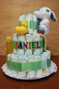 Tarta con pañales